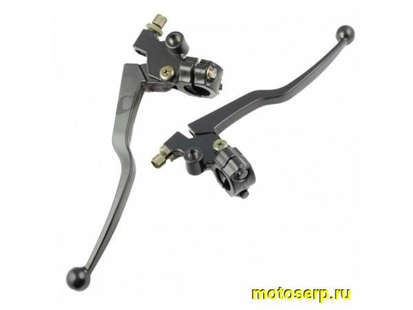 Купить  Рычаги сцепения и тормоза ИЖ (в сб. аллюм, черн) с натяжителями (Китай) (пара) (MM 12166 (Дан (R7 (MT N-2266 (MT N-2277 (MD 00000581 купить с доставкой по Москве и России, цена, технические характеристики, комплектация фото  - motoserp.ru