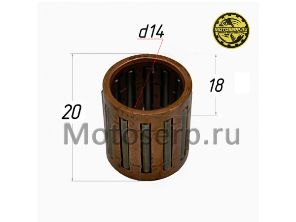 Купить  Подшипник игольчатый (сепаратор) d14mm 14х18х20 верхней головки шатуна Минск (Индия) (шт) (MT (Дан (R8 (MM 00945 купить с доставкой по Москве и России, цена, технические характеристики, комплектация фото  - motoserp.ru