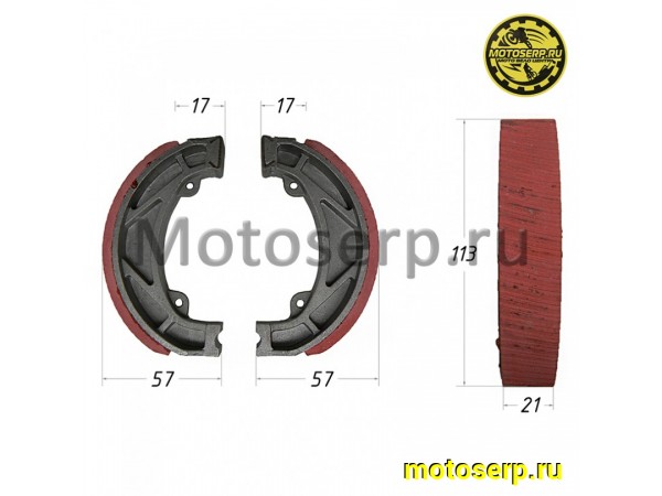 Купить  Колодки тормозные барабан Мопед 2-х скор. Карпаты, Дельта, Верховина перед/зад (пар) (Дан (R8 купить с доставкой по Москве и России, цена, технические характеристики, комплектация фото  - motoserp.ru