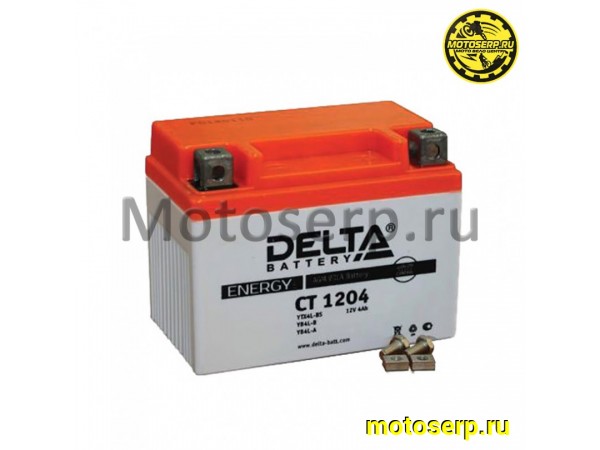 Купить  Аккумулятор 12в  4а (113x70x89) YB4L-B, YB4L-A, YTX4L-BS необсл.широкий гелевый Delta (шт) (Алькор CT 1204 (Энерг CT 1204 купить с доставкой по Москве и России, цена, технические характеристики, комплектация фото  - motoserp.ru