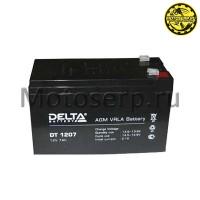 motoserp.ru - Аккумулятор 12в  7а (150х65х95) плоский гелевый Дельта (для бесперебойников и электромобилей)  (шт) (Алькор DT 1207 (R1 - МотоВелоЦентр г.Серпухов