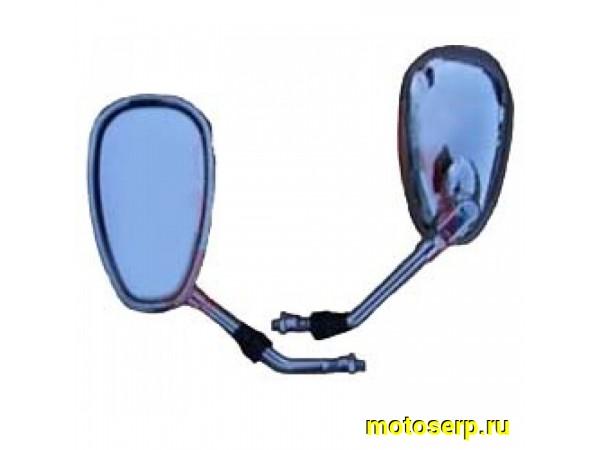Купить  ====Зеркала (d-8mm, прав резьба) овал Хром. YM Leader, R50, Storm АВМ (пар) (R1 (Дан (R2 купить с доставкой по Москве и России, цена, технические характеристики, комплектация фото  - motoserp.ru