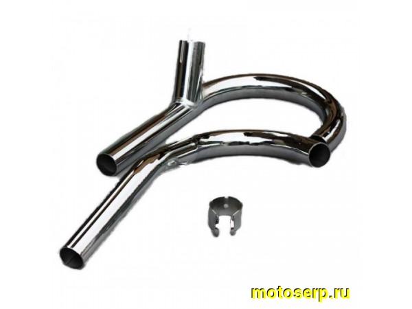 Купить  Колено (патрубок) глушителя два в одну трубу Урал  (пар) (R7 (Дан (MM 10267 купить с доставкой по Москве и России, цена, технические характеристики, комплектация фото  - motoserp.ru