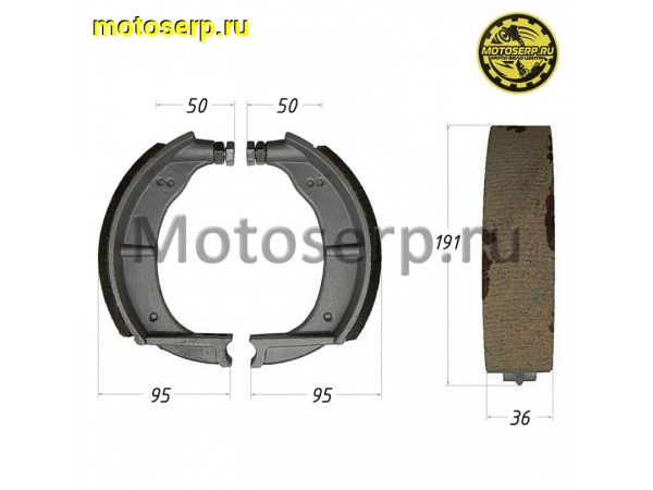 Купить  Колодки тормозные барабан Урал перед/зад (пар)  (MM 00685 (R7 (Дан (MM 36724 купить с доставкой по Москве и России, цена, технические характеристики, комплектация фото  - motoserp.ru