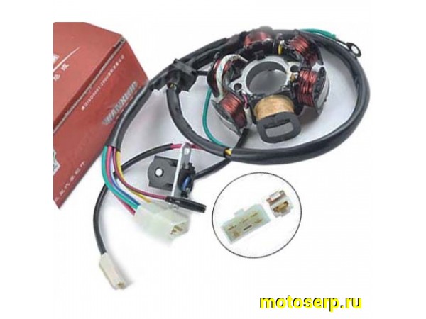 Купить  Генератор (статор, зажигание) 6кат (5+1+1) Honda DIO AF18/24/27  (шт) (R1 (ANKON 009565 купить с доставкой по Москве и России, цена, технические характеристики, комплектация фото  - motoserp.ru
