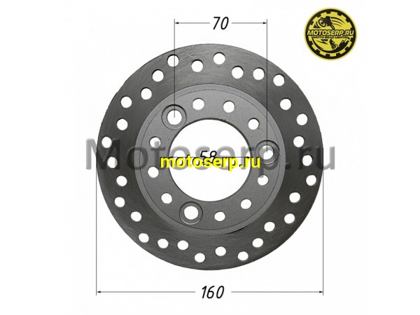Купить  Диск тормозной передний (160x58) (отв:3x70) Honda DIO 18-24, TACT (шт) (R1 (TATA 11233199 купить с доставкой по Москве и России, цена, технические характеристики, комплектация фото  - motoserp.ru