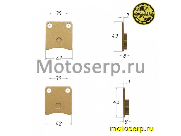 Купить  Колодки тормозные диск  Honda DIO, TACT (пер) TTR125, BSE125 (зад), Kayo TOR, 400/800Hisun (пар) (MM 10650 (ML 11961 (TATA 10025970 (Кокурин купить с доставкой по Москве и России, цена, технические характеристики, комплектация фото  - motoserp.ru