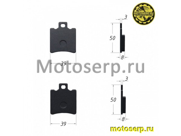 Купить  Колодки тормозные диск  Yamaha JOG, ATV Ирбис 50 (передн.) (пар) (R1 (MD 03963 купить с доставкой по Москве и России, цена, технические характеристики, комплектация фото  - motoserp.ru