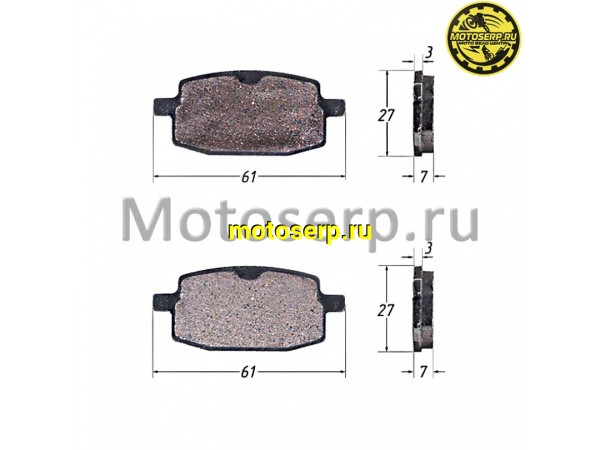 Купить  Колодки тормозные диск  Yamaha Axis, R50 и др (передн.) (пар) (TATA 16103891 (R1 (Regul 101691 купить с доставкой по Москве и России, цена, технические характеристики, комплектация фото  - motoserp.ru