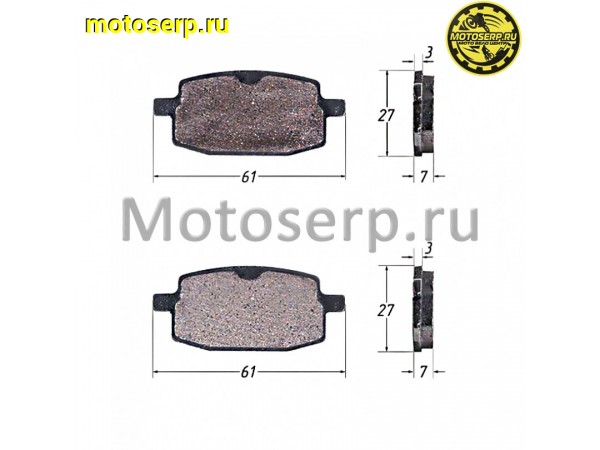 Купить  Колодки тормозные диск  Yamaha Axis, R50 и др (передн.) (пар) (TATA 16103891 (R1 (Regul 101691 купить с доставкой по Москве и России, цена, технические характеристики, комплектация фото  - motoserp.ru