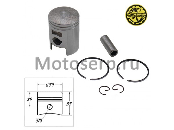 Купить  Поршень Honda DIO AF18/24/27  D39(std); p-12 CN Скутер (ком) (R1 (ML 2302 (Мир 10731 (MT P-7484 (ANKON 009086 (Tures 000009146 купить с доставкой по Москве и России, цена, технические характеристики, комплектация фото  - motoserp.ru