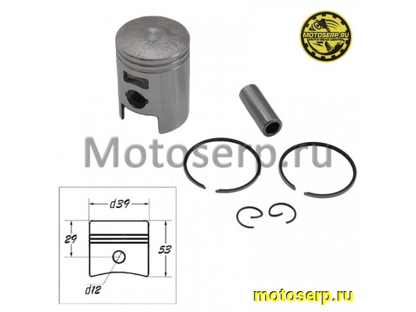 Купить  Поршень Honda DIO AF18/24/27  D39(std); p-12 CN Скутер (ком) (R1 (ML 2302 (Мир 10731 (MT P-7484 (ANKON 009086 (Tures 000009146 купить с доставкой по Москве и России, цена, технические характеристики, комплектация фото  - motoserp.ru