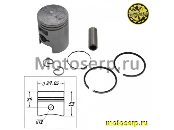 Купить  Поршень Honda DIO AF18/24/27  D39,25 (1р); p-12  CN Скутер (ком) (R1 купить с доставкой по Москве и России, цена, технические характеристики, комплектация фото  - motoserp.ru