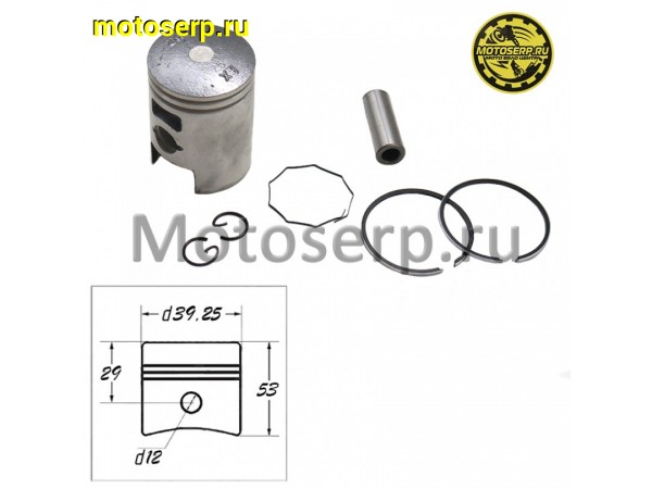 Купить  Поршень Honda DIO AF18/24/27  D39,25 (1р); p-12  TW Скутер (ком) (ANKON 012775 (R1 купить с доставкой по Москве и России, цена, технические характеристики, комплектация фото  - motoserp.ru
