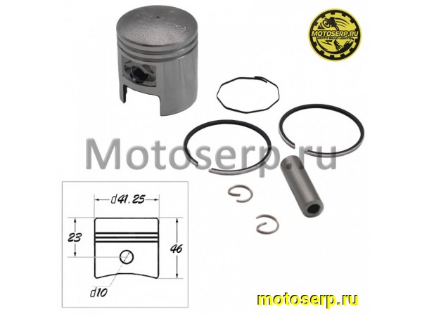 Купить  Поршень Suzuki AD-50  D41,25 (1р); p-10; 50cc CN (ком) (R1 купить с доставкой по Москве и России, цена, технические характеристики, комплектация фото  - motoserp.ru