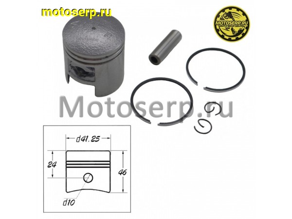 Купить  Поршень Suzuki AD-50  D41,25 (1р); p-10; 50cc TW (ком) (R1 купить с доставкой по Москве и России, цена, технические характеристики, комплектация фото  - motoserp.ru