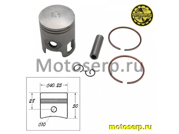Купить  Поршень Yamaha JOG-50 (3KJ), 1E40QMB D40,25 (1р); p-10; TW (комп) (R1 купить с доставкой по Москве и России, цена, технические характеристики, комплектация фото  - motoserp.ru