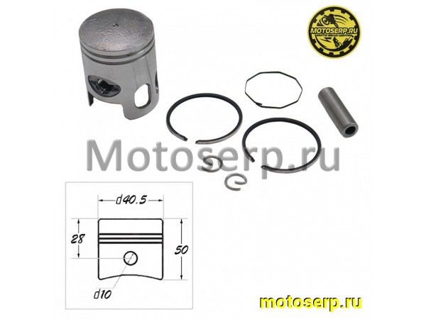 Купить  Поршень Yamaha JOG-50 (3KJ), 1E40QMB D40,5 (2р); p-10;  CN (комп) (R1 купить с доставкой по Москве и России, цена, технические характеристики, комплектация фото  - motoserp.ru