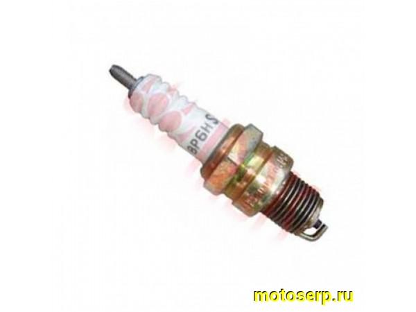 Купить  Свеча зажигания ( 6) NGK BP6HS  (аналог А-17В)  Скутер 2т, ИЖ-Ю и др. (шт) (Мир 27582 (R1 (MOTO-SKUTER 5138 (MD 00002952 (Мир 27583 купить с доставкой по Москве и России, цена, технические характеристики, комплектация фото  - motoserp.ru