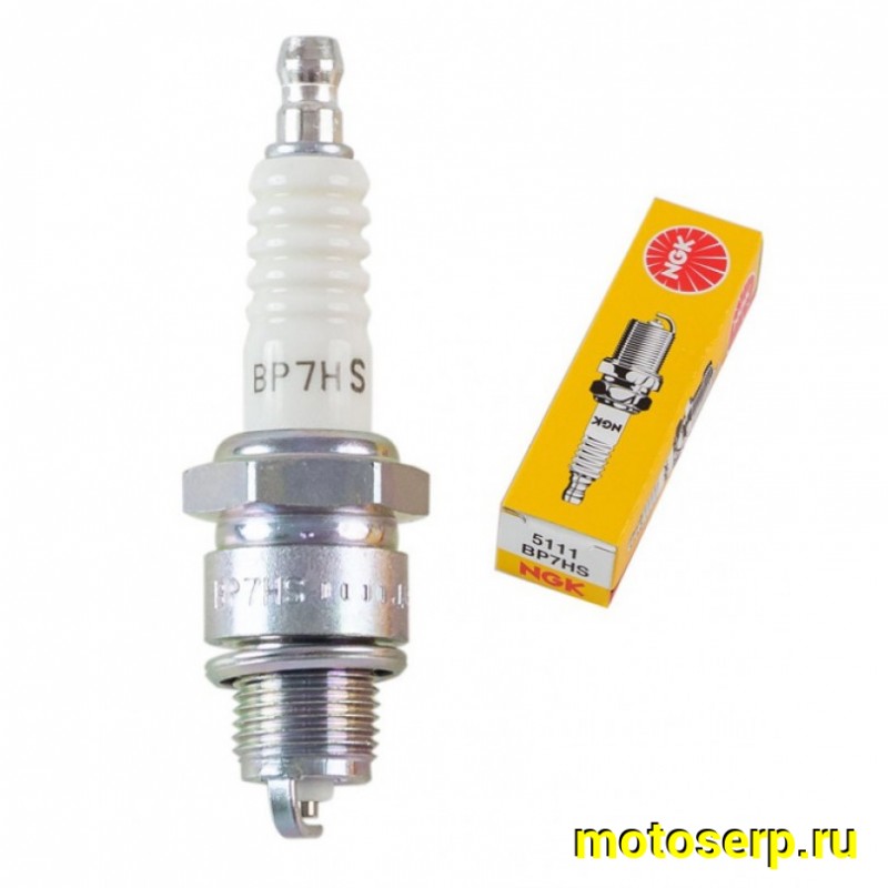 Купить  Свеча зажигания ( 7) NGK BP7HS Скутер 2т (шт) (R1 (MOTO-SKUTER 4808 (MD 08171 купить с доставкой по Москве и России, цена, технические характеристики, комплектация фото  - motoserp.ru