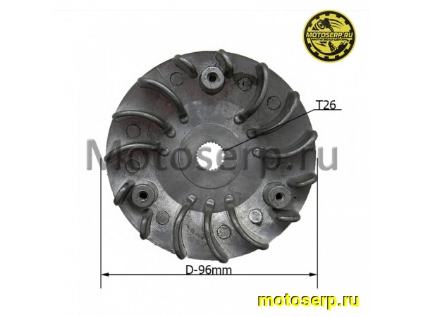 Купить  Шкив, щека, наружный переднего вариатора Suzuki AD100 ALL (щека D-96mm, 26зуб.) (шт) (MT S-1463 (MT S-1468 (MT S-1778 (R1 купить с доставкой по Москве и России, цена, технические характеристики, комплектация фото  - motoserp.ru