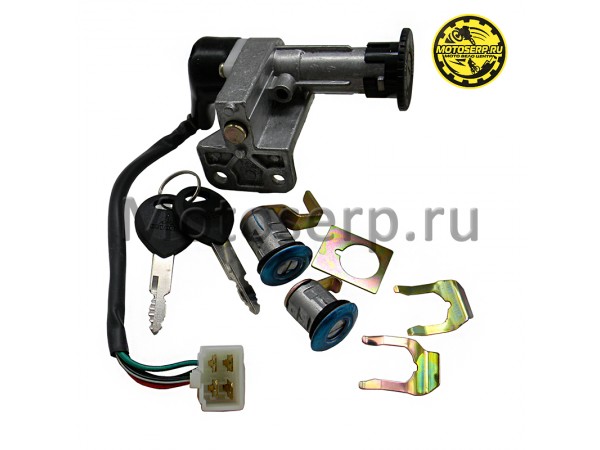 Купить  Замок зажигания (комплект замков) Tornado Z50R, Honling QT-7 (комп) (TATA 10033894 (R1 (R2 купить с доставкой по Москве и России, цена, технические характеристики, комплектация фото  - motoserp.ru
