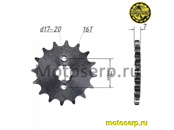 Купить  Звезда ведущая (428-16) 156-164FML (125-250cc) (шт) (MM 91393 (MT C-970 (MT C-1668 (R8 (ML 3095 (LIFAN GIA22711B9Z50 купить с доставкой по Москве и России, цена, технические характеристики, комплектация фото  - motoserp.ru