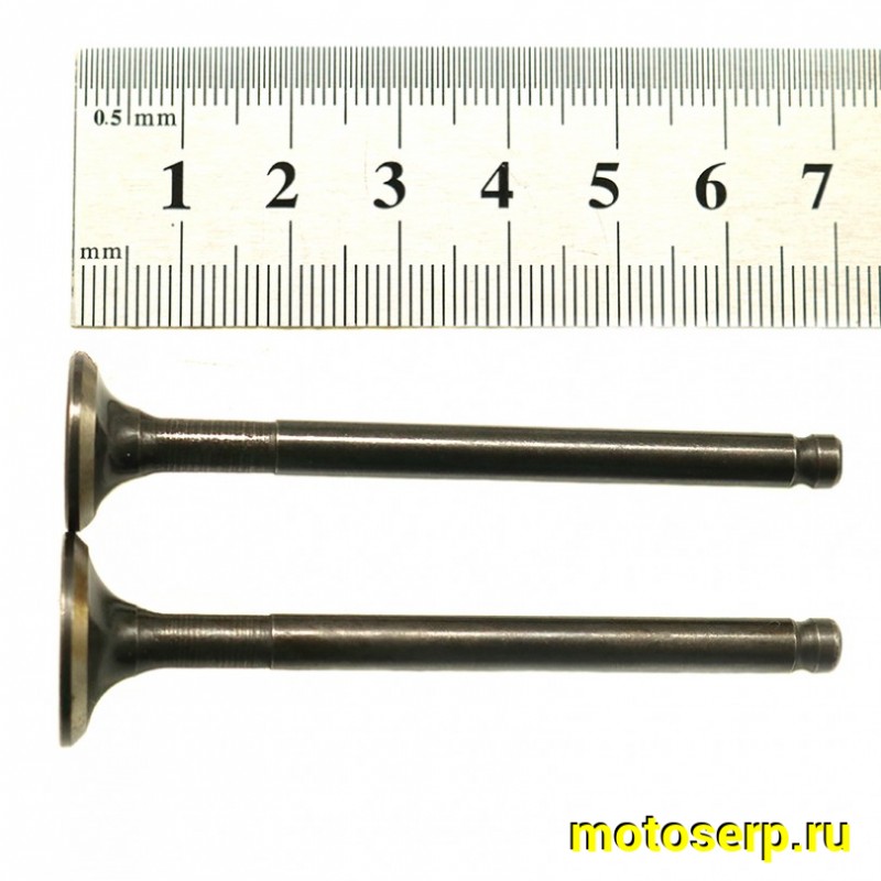 Купить  Клапан 139FMB, 152QMI (впуск/выпуск) (D-18mm, d-16mm, L-69mm, l-68mm, T-5mm, t-5mm)Delta, Alpha, Альфа Leo 125 и др (пар) (MM 91422 (R1 (Дан купить с доставкой по Москве и России, цена, технические характеристики, комплектация фото  - motoserp.ru