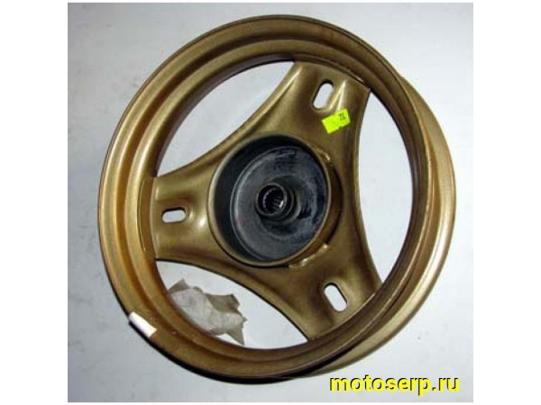 Купить  Колесо 10" заднее (диск колеса) штампов. 2,50-10" 4так (18 шлиц) (бараб.торм 95mm) R50, Storm, Sting (шт) (MM 10568 купить с доставкой по Москве и России, цена, технические характеристики, комплектация фото  - motoserp.ru