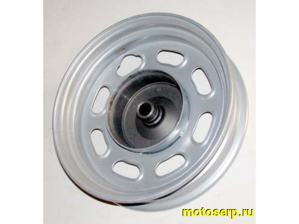 Купить  ====Колесо 10" заднее (диск колеса) штампов. 2.15х10" 2так (19 шлиц) (бараб.торм 110mm) Актив (шт) (R1 (0 купить с доставкой по Москве и России, цена, технические характеристики, комплектация фото  - motoserp.ru