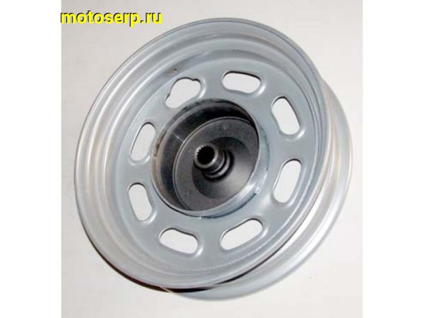 Купить  ====Колесо 10" заднее (диск колеса) штампов. 2.15х10" 2так (19 шлиц) (бараб.торм 110mm) Актив (шт) (R1 (0 купить с доставкой по Москве и России, цена, технические характеристики, комплектация фото  - motoserp.ru