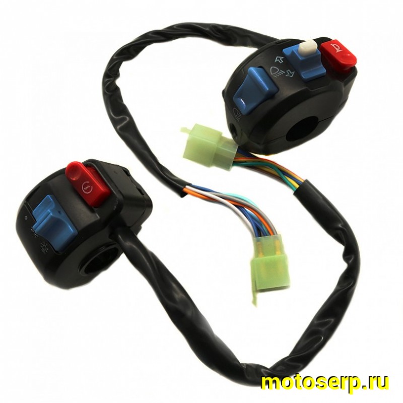 Купить  Переключатели руля (ПК) блок переключателя (9, 8 пров.) Stels Tactic, Tornado, Flash (шт) (MT купить с доставкой по Москве и России, цена, технические характеристики, комплектация фото  - motoserp.ru