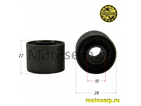 Купить  Сайлентблок (D-28mm, d-10mm, L-20/22mm) оси двиг (перед) Honda, 139QMB, 157QMJ (шт) (TATA 1000214 (R1 (ML 2749 (MM 21789 (MD 0002641 (MOTO-SKUTER 6179 купить с доставкой по Москве и России, цена, технические характеристики, комплектация фото  - motoserp.ru