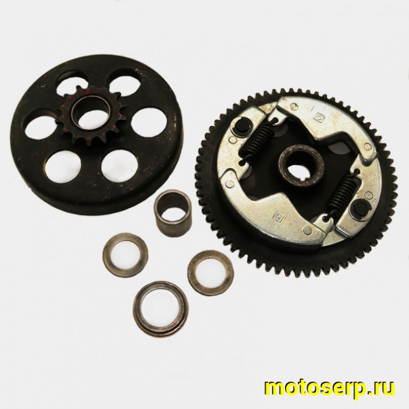 Купить  Сцепление центробежное в сб. 1P43QMB с корзиной  TB-50. Gelli, Актив, ВМ и др (щека 67зуб, барабан d-100mm 14зуб.) (шт) (MT V-244 (R1 купить с доставкой по Москве и России, цена, технические характеристики, комплектация фото  - motoserp.ru