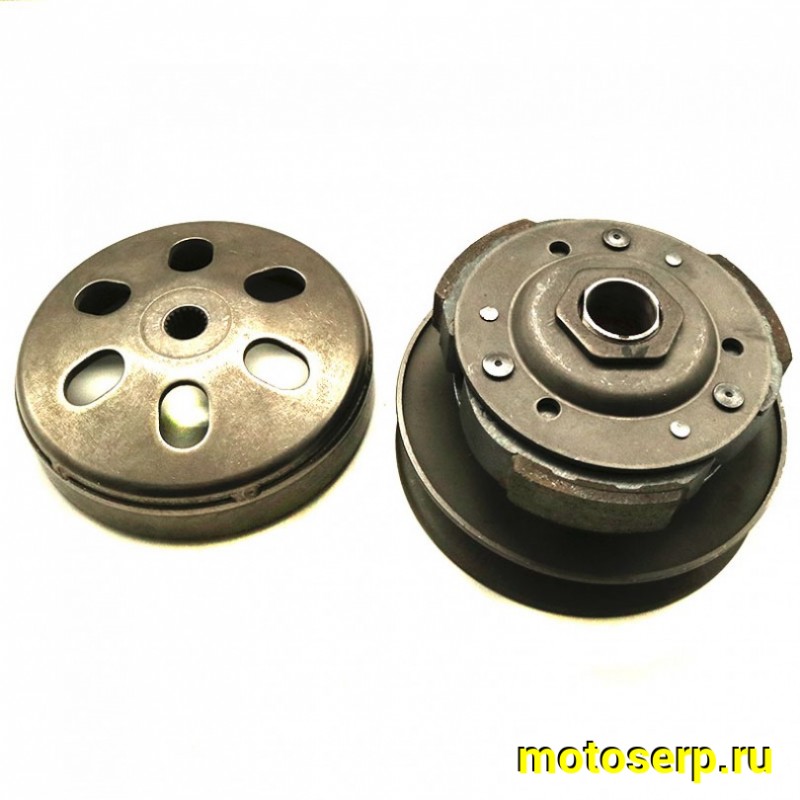 Купить  Сцепление центробежное в сб. (вариатор задний) 157QMJ,152QMI,161QMK (щекаD-142mm, барабан d-125mm19зуб) (шт) (MT V-609 (AVANTIS 15535 (ANKON 012236 купить с доставкой по Москве и России, цена, технические характеристики, комплектация фото  - motoserp.ru