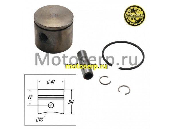 Купить  Поршень Partner D41, p-10; хром Б/П (шт) (0 купить с доставкой по Москве и России, цена, технические характеристики, комплектация фото  - motoserp.ru