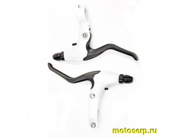 Купить  Рычаги тормоза металл SPORT белые Вело.(пар) (Бар VB 51 white (Бар VB 51 blue (Бар VB 51 light blue (R4 (Дан (Золотник 3122628-4 купить с доставкой по Москве и России, цена, технические характеристики, комплектация фото  - motoserp.ru