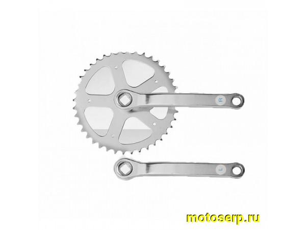 Купить  Шатуны 1 зв. на квадрате Сталь 44 зуб. дорожн. (NO NAME-Китай) Вело (пар) (ML 3770 (ML 3771 (Велом 580053 (R4 (Дан (Золотник 3012801-44 (MT Z-793 купить с доставкой по Москве и России, цена, технические характеристики, комплектация фото  - motoserp.ru