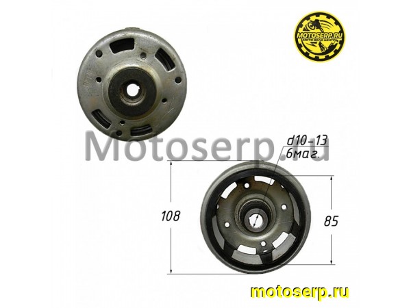 Купить  Ротор генератора (магнит, маховик) Honda DIO (Тип-1) (d=84mm, 6 магнитов) (шт) (MT G-483 (R1 купить с доставкой по Москве и России, цена, технические характеристики, комплектация фото  - motoserp.ru