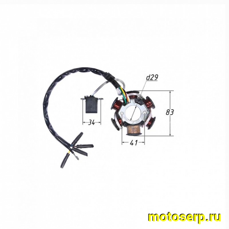 Купить  Генератор (статор, зажигание) 6кат (1+1+1+1+1) Alpha, Альфа, ММ Storm, YM Blade (шт) (Regul 100901 (ML 3016 (R1 (TATA 10036164 купить с доставкой по Москве и России, цена, технические характеристики, комплектация фото  - motoserp.ru