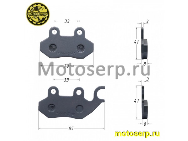 Купить  Колодки тормозные диск Patron Hobo 125 и др (передн.) с левым ухом (короткие) (пар) (R1 (MOTO-SKUTER 4377 купить с доставкой по Москве и России, цена, технические характеристики, комплектация фото  - motoserp.ru