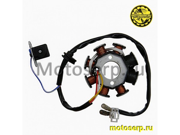 Купить  Генератор (статор, зажигание) 8кат (2+1+1) 2 индукционные катушки City (шт) (R1 (R2 (MM 13453 (ANKON 009563 (MOTO-SKUTER 6224 купить с доставкой по Москве и России, цена, технические характеристики, комплектация фото  - motoserp.ru