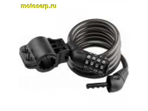 Купить  Замок (трос) противоугонный 12*1000mm  с кодовым замком СМЕННЫЙ код Вело (шт)  (Бар 101.562  (Велом 540015 (Дан (ML 4794 (Грат Вест 088206 купить с доставкой по Москве и России, цена, технические характеристики, комплектация фото  - motoserp.ru