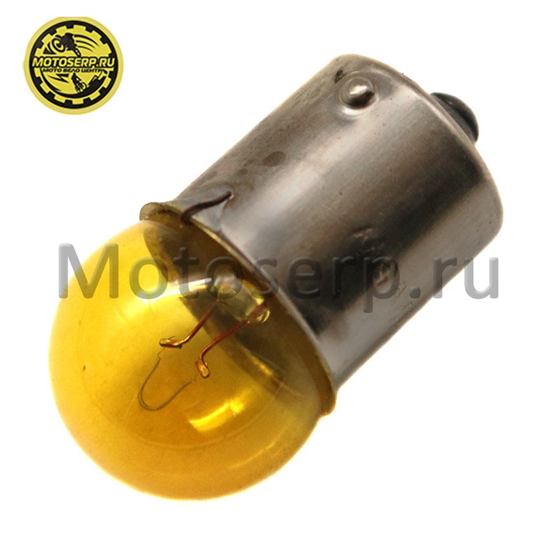 Купить  Лампа поворотов, одноконтактная 12V10W желтая (шт) (MT G-1109 (MOTO-SKUTER 6857 купить с доставкой по Москве и России, цена, технические характеристики, комплектация фото  - motoserp.ru