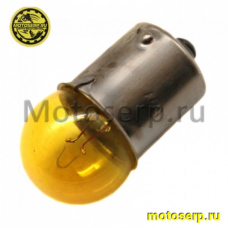 Купить  Лампа поворотов, одноконтактная 12V10W желтая (шт) (MT G-1109 (MOTO-SKUTER 6857 купить с доставкой по Москве и России, цена, технические характеристики, комплектация фото  - motoserp.ru
