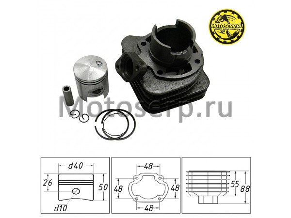 Купить  ЦПГ, поршневая группа Honda LEAD-50  50cc d40; p10 (GC-7) 5-ти канальн (CN)  (шт) (MT C-1192 (R1 купить с доставкой по Москве и России, цена, технические характеристики, комплектация фото  - motoserp.ru