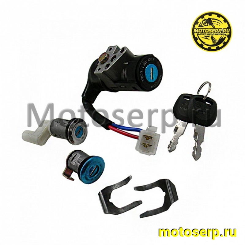Купить  Замок зажигания (комплект замков) Honda DIO AF35 (2х прводн) (комп) (R1 (MT Z-1001 купить с доставкой по Москве и России, цена, технические характеристики, комплектация фото  - motoserp.ru