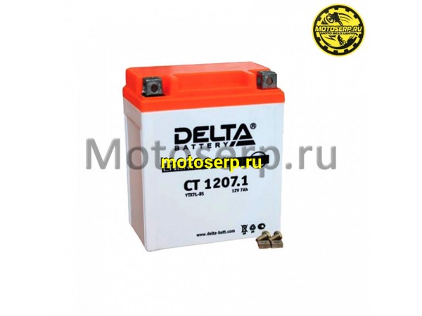 Купить  Аккумулятор 12в  7а (114х71х131) высок YTX7L-BS Tactic 150 Delta (шт) (Алькор CT 1207.1 (Энерг CT 1207.1 купить с доставкой по Москве и России, цена, технические характеристики, комплектация фото  - motoserp.ru
