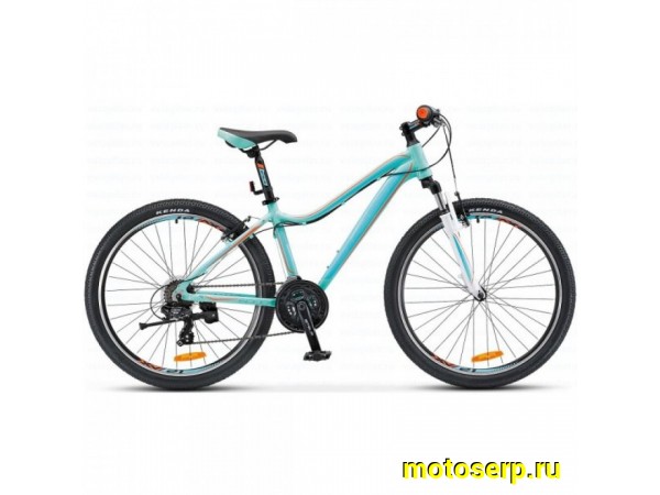 Купить  ====26" STELS MISS-6000 V (Стелс Мисс-6000) 26"; 21ск; рама-алюминий; тормоз-V-Brake; дв.обод; передн аморт (шт) купить с доставкой по Москве и России, цена, технические характеристики, комплектация фото  - motoserp.ru