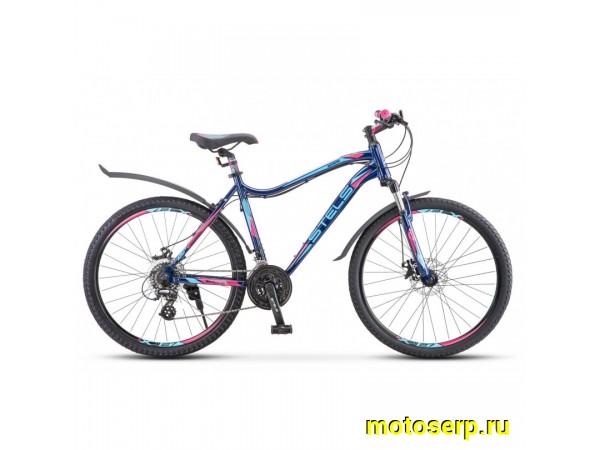 Купить  ====26" STELS MISS-6100 MD (Стелс Мисс-6100) 26"; 21ск; рама-алюминий; тормоз-Disk; дв.обод; перед аморт (шт) купить с доставкой по Москве и России, цена, технические характеристики, комплектация фото  - motoserp.ru